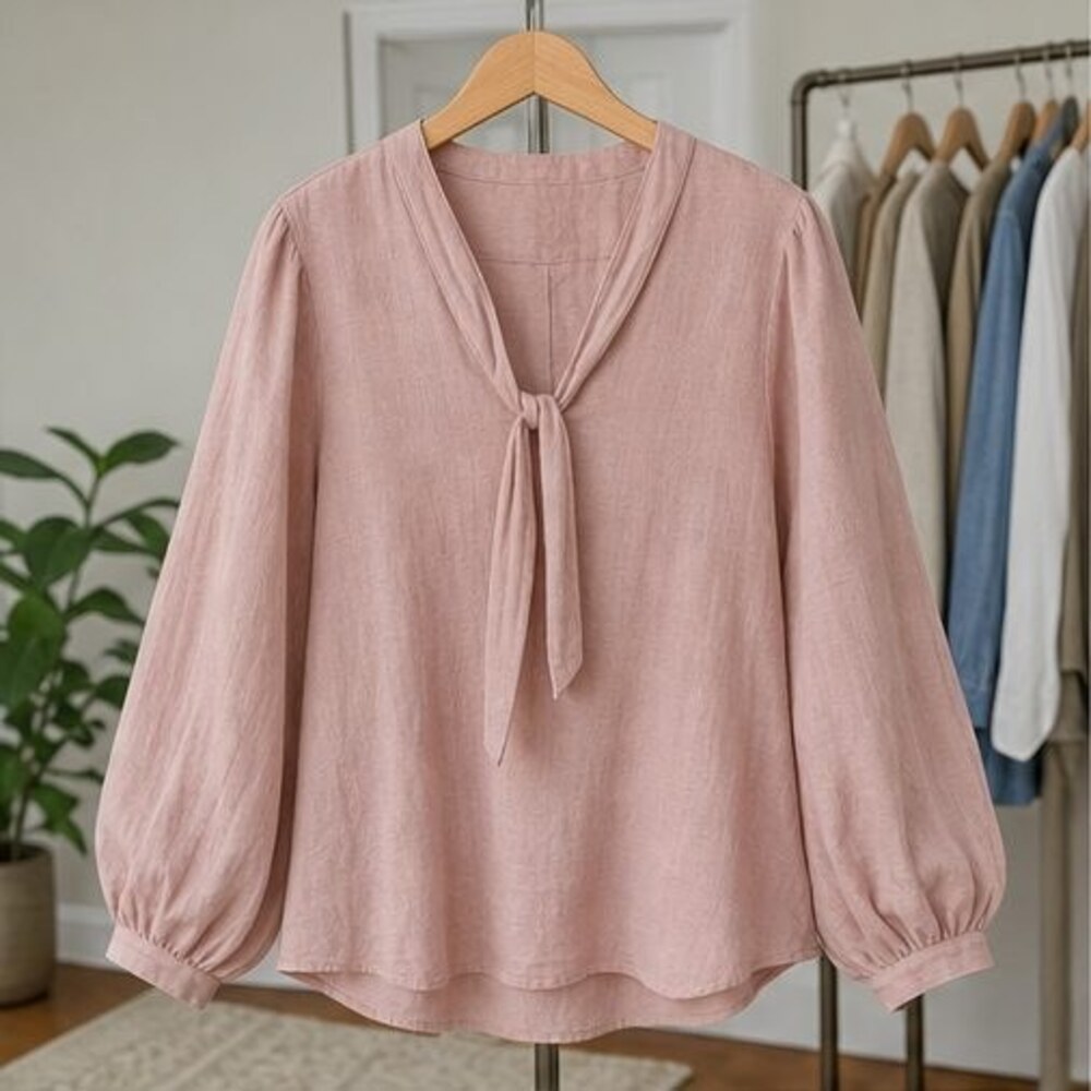 Blush Smocked Top